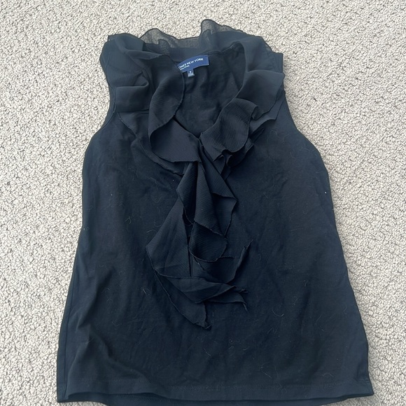 Jones New York Signature T-Shirt Ruffle Top - Picture 2 of 5
